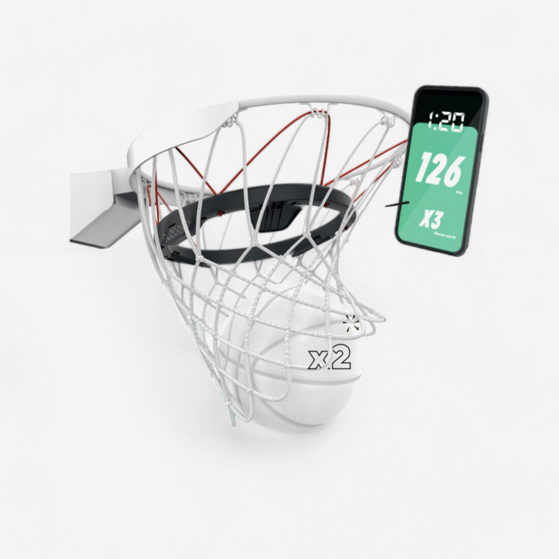 Arceau connecté de basketball avec mini-jeux - Decathlon Basketball Play – 8757751