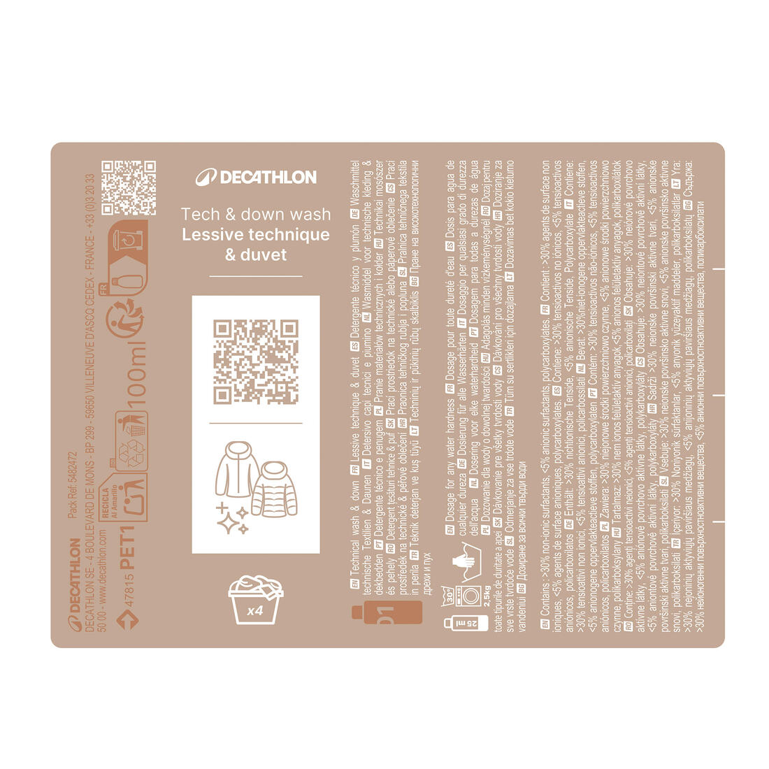 Kit d'entretien lessive et réimperméabilisant, 2 x 100 ml