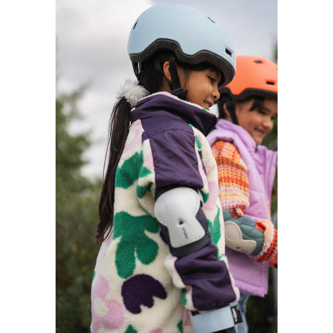 Set 3x2 protections roller trottinette skate enfant PLAY