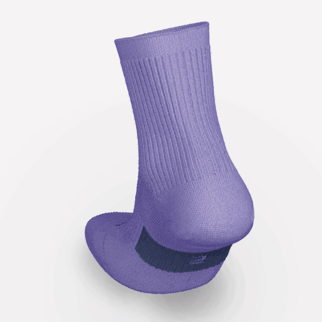 Lot X2 de chaussettes enfant AT 500 mid turquoise et rayées turquoises grises