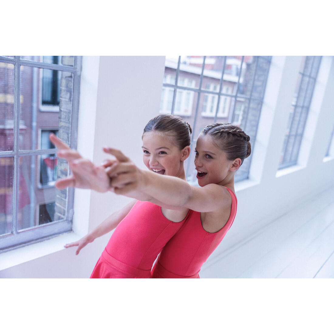Justaucorps de danse classique en voile fille foncé