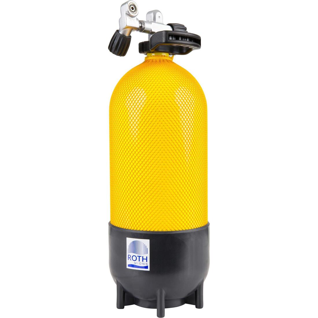 Bouteille de plongée sous-marine 12 L court 230 bars jaune