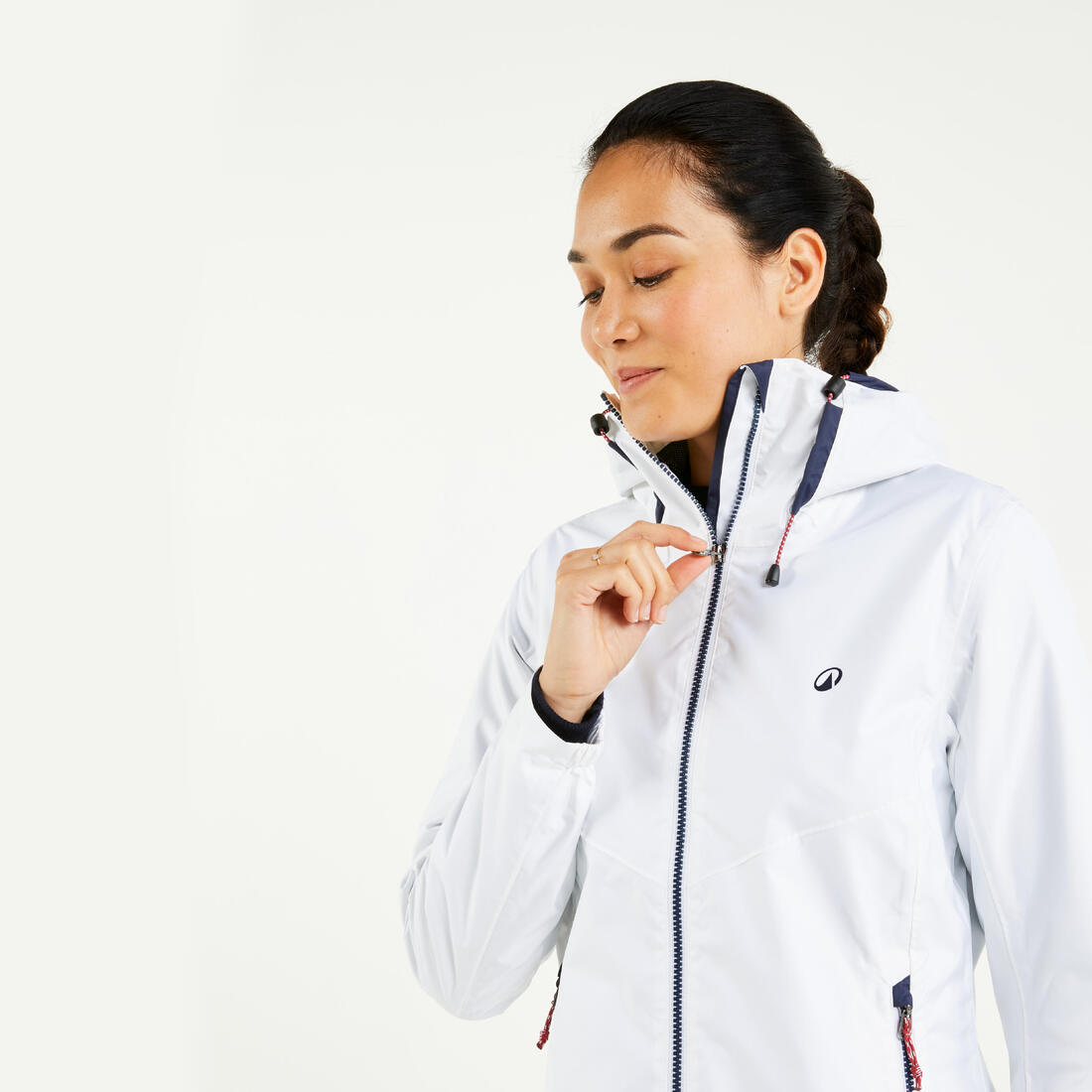 Veste imperméable de voile - veste de pluie sailing 100 femme