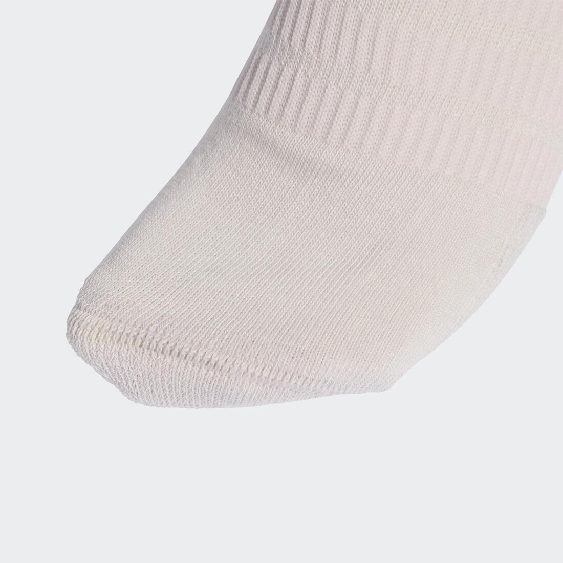 Chaussettes matelassées mi-mollet Adidas, rose, beige et, lot de 3