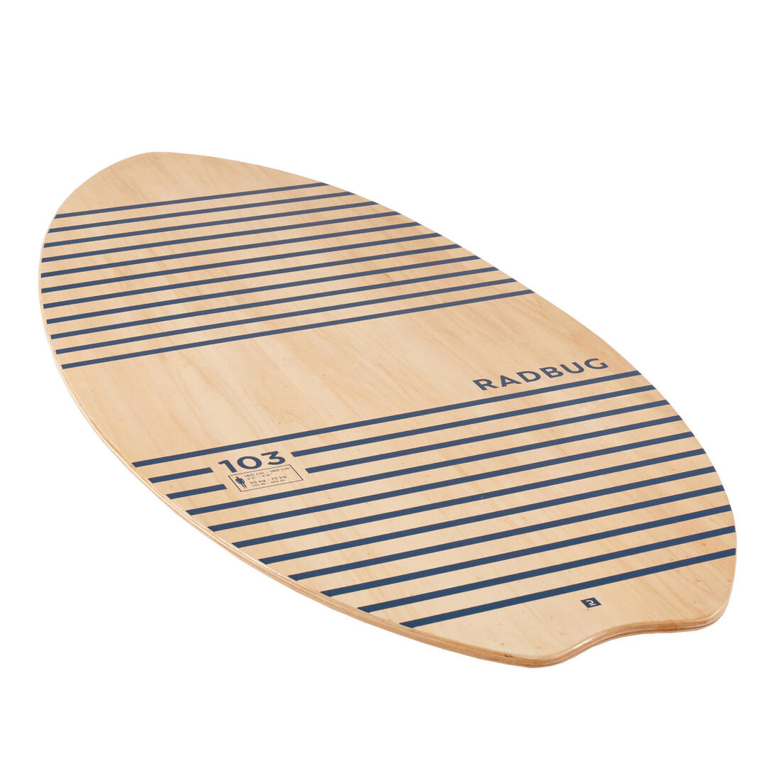 Skimboard 100 bois adulte