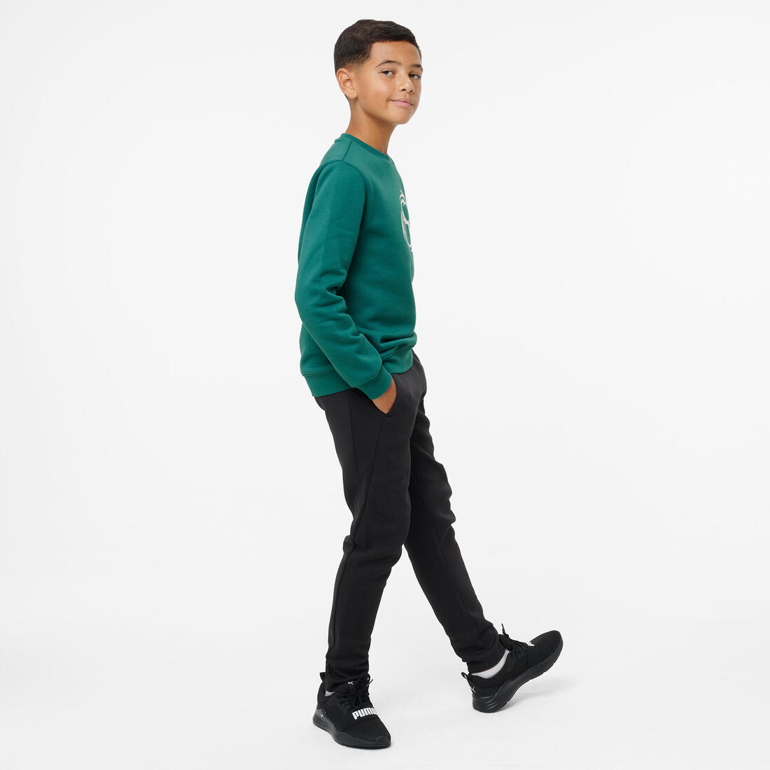 Sweat à capuche enfant, vert