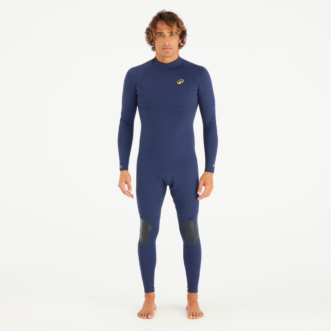 Combinaison intégrale surf, caoutchouc naturel 2/2 mm Homme, Yulex 100 bleu