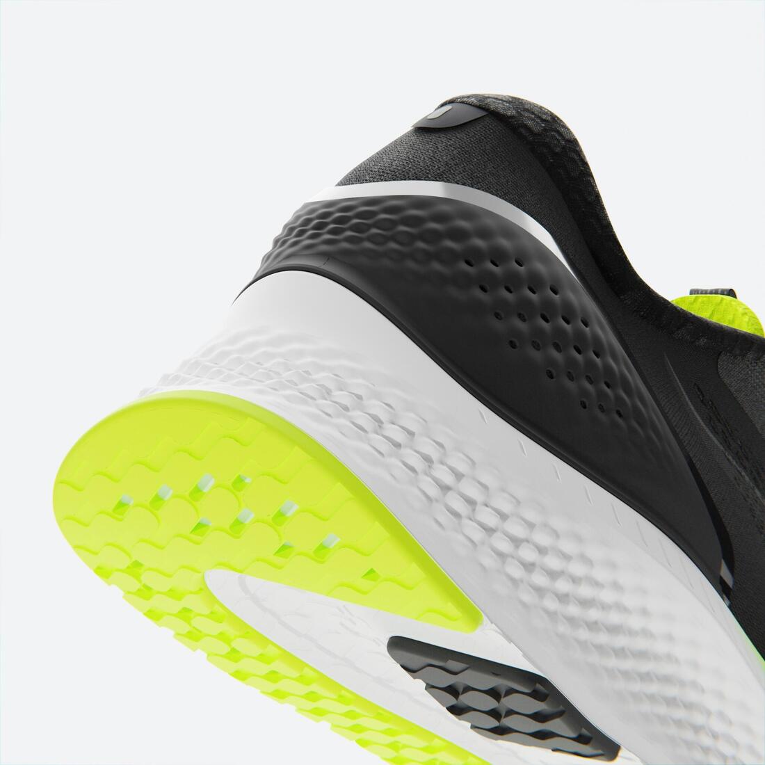 Chaussure de running homme kiprun ks500 2 noir jaune