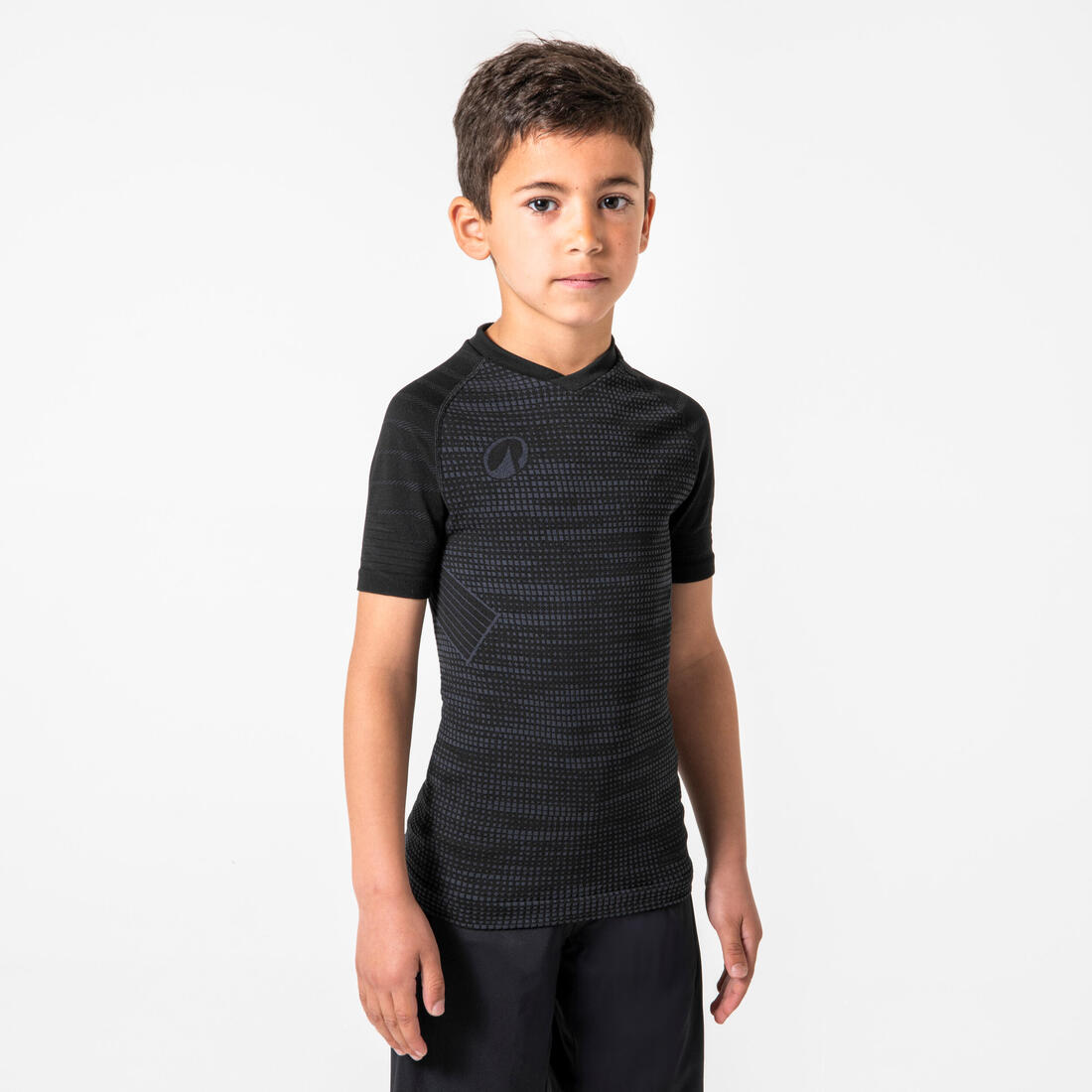 SOUS-VETEMENT THERMIQUE HAUT MANCHES COURTES  ENFANT NOIR KEEPDRY 500
