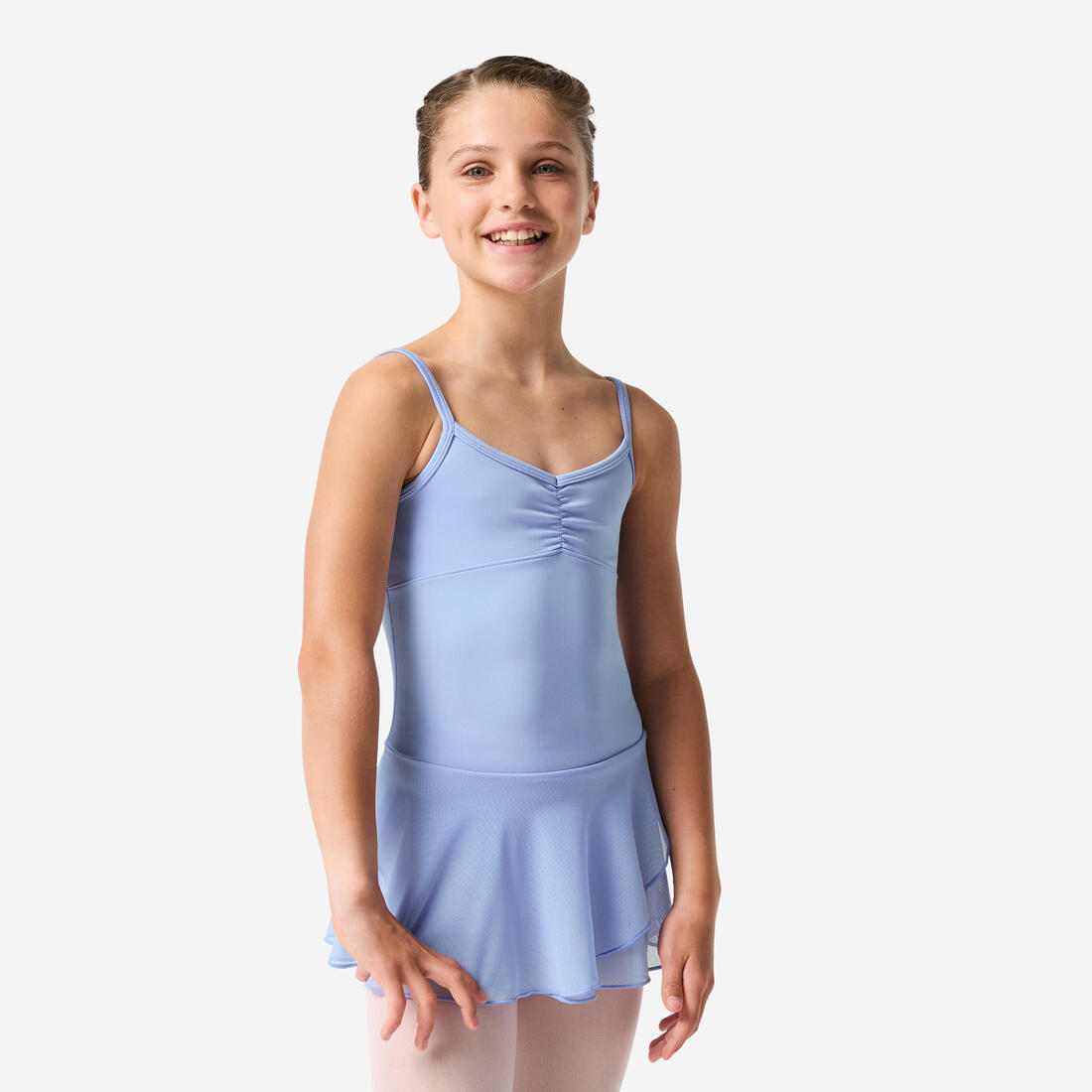 Tunique de danse classique fille corail.