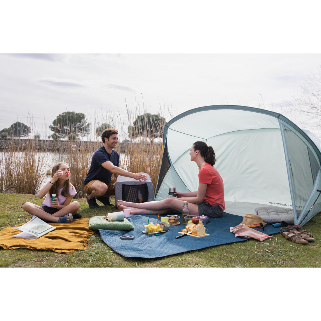 Abri à arceaux de camping - 4 places - arpenaz 4p