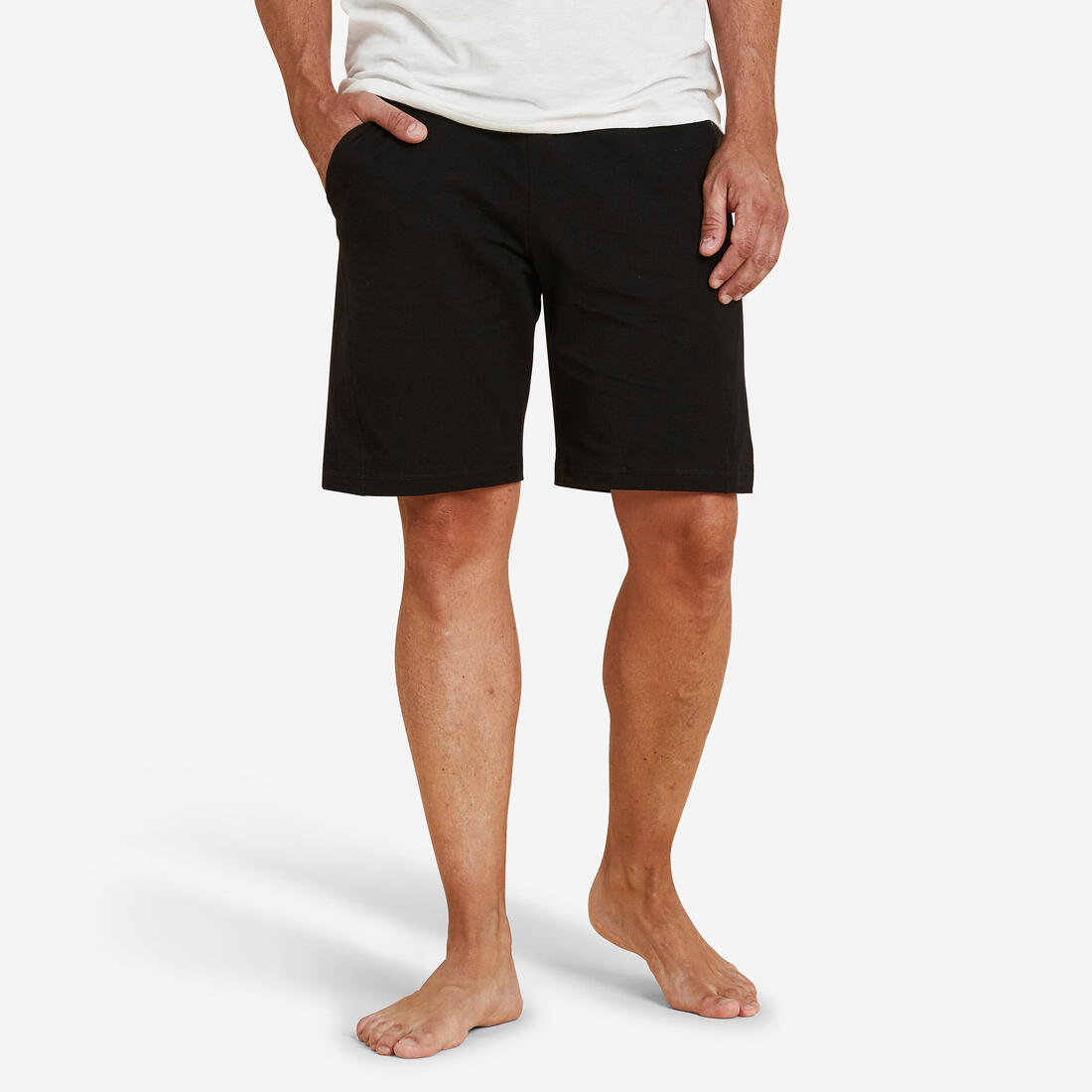 SHORT YOGA COTON HOMME GRIS