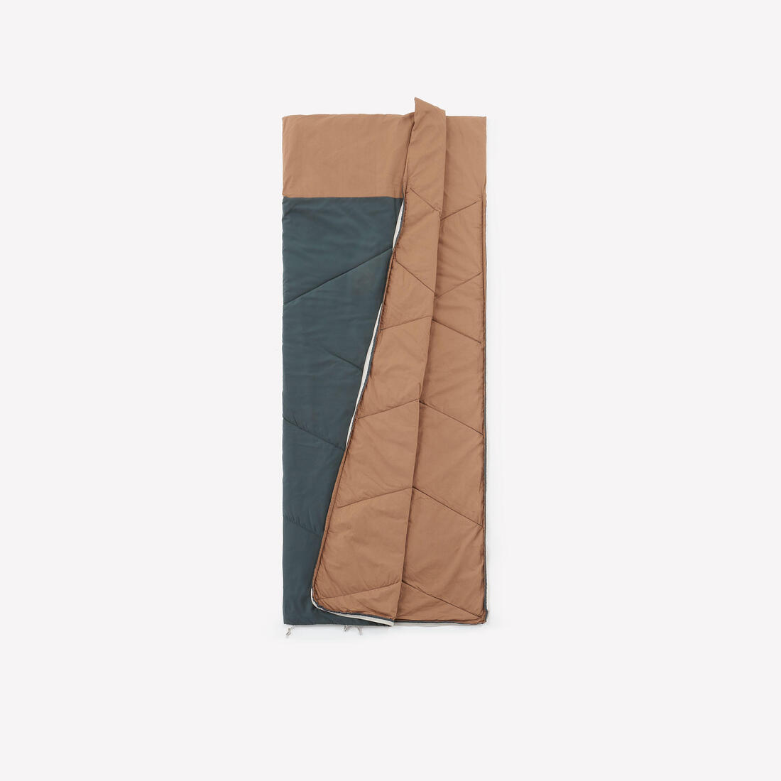 Sac de couchage de camping 20°C en coton, Ultimcomfort kaki