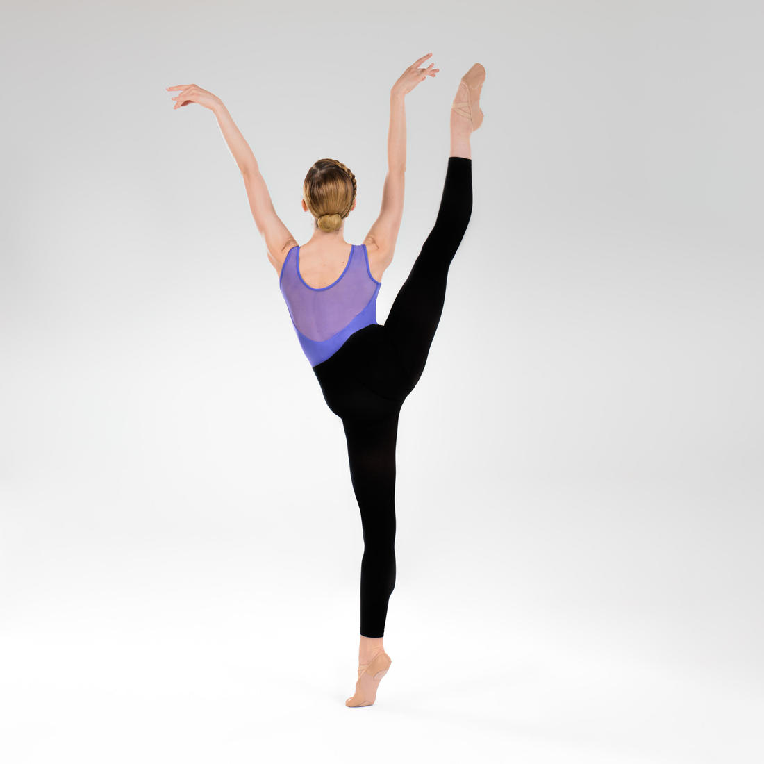 Collants de danse classique et moderne sans pieds noirs fille