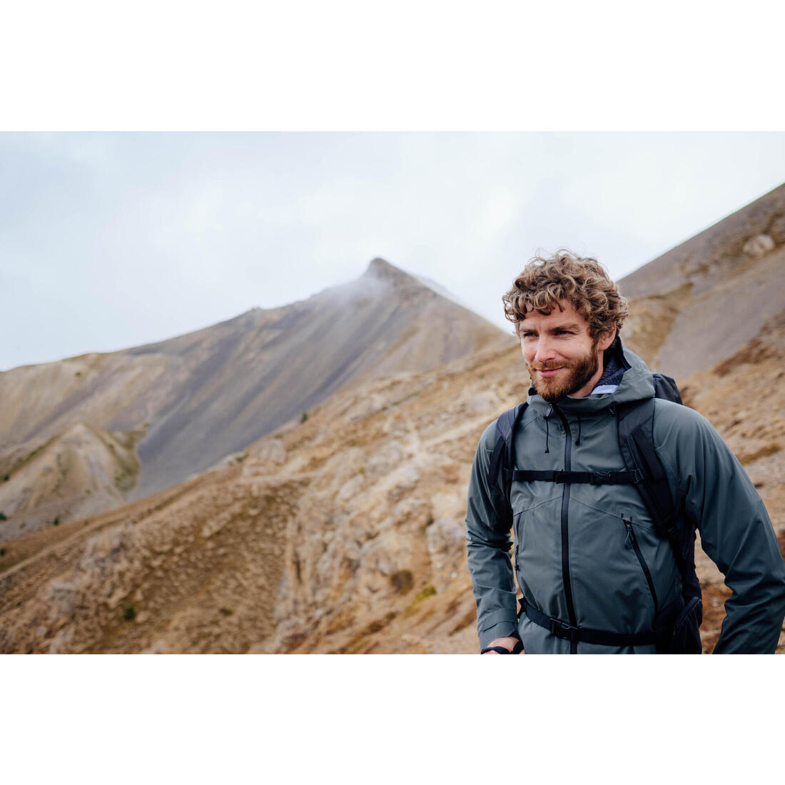 Veste légère imperméable de randonnée - mh500 - homme