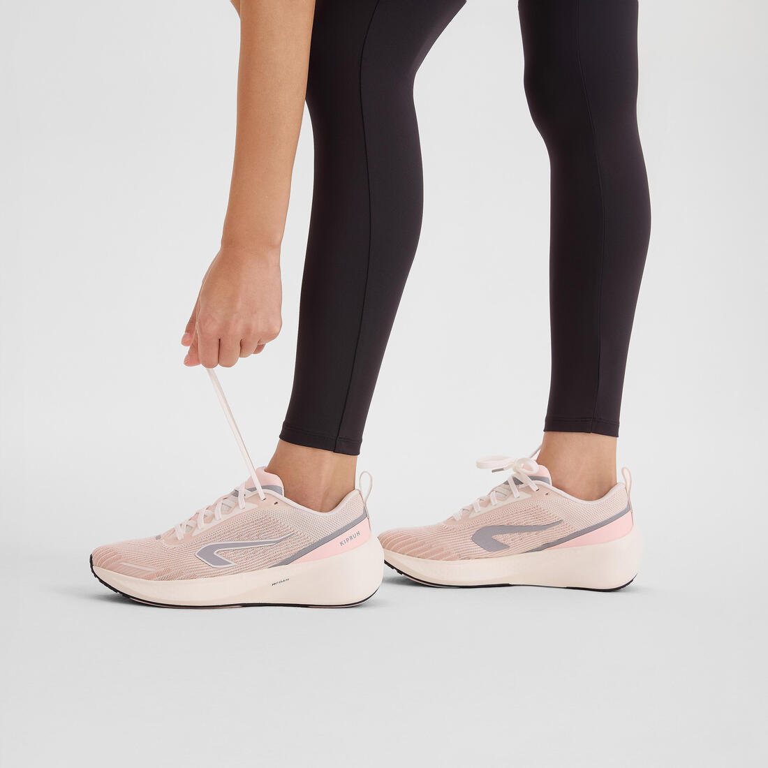 Chaussures de Running Femme, Kiprun Cushion 500 Blanche