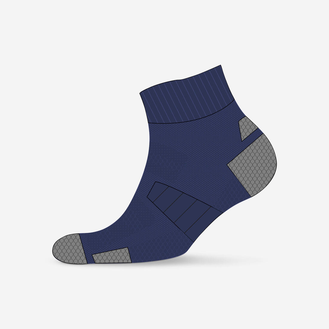 CHAUSSETTE DE RUNNING RUN900 EPAISSE MID NOIRES