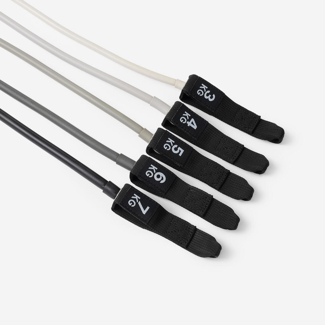 Kit de résistance de musculation compact avec 5 élastiques