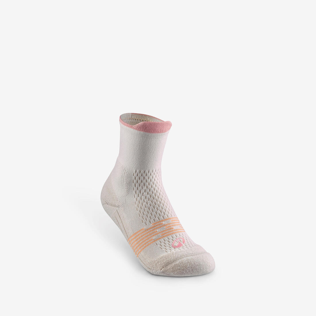 Chaussettes de randonnée enfant (lot 2 paires), HIKE500 Mid marron et