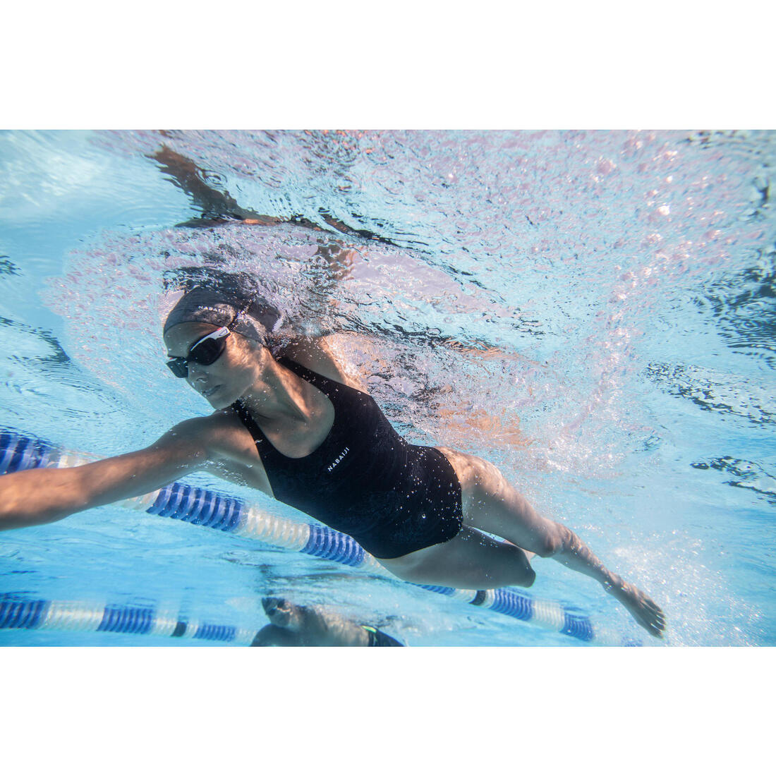 Maillot de bain de natation une pièce femme résistant au chlore Kamiye imo