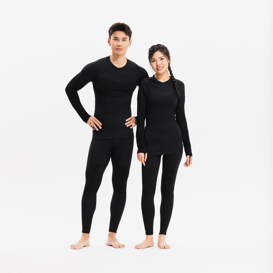 Sous-maillot de foot thermique sans-couture manches longues, Keepdry