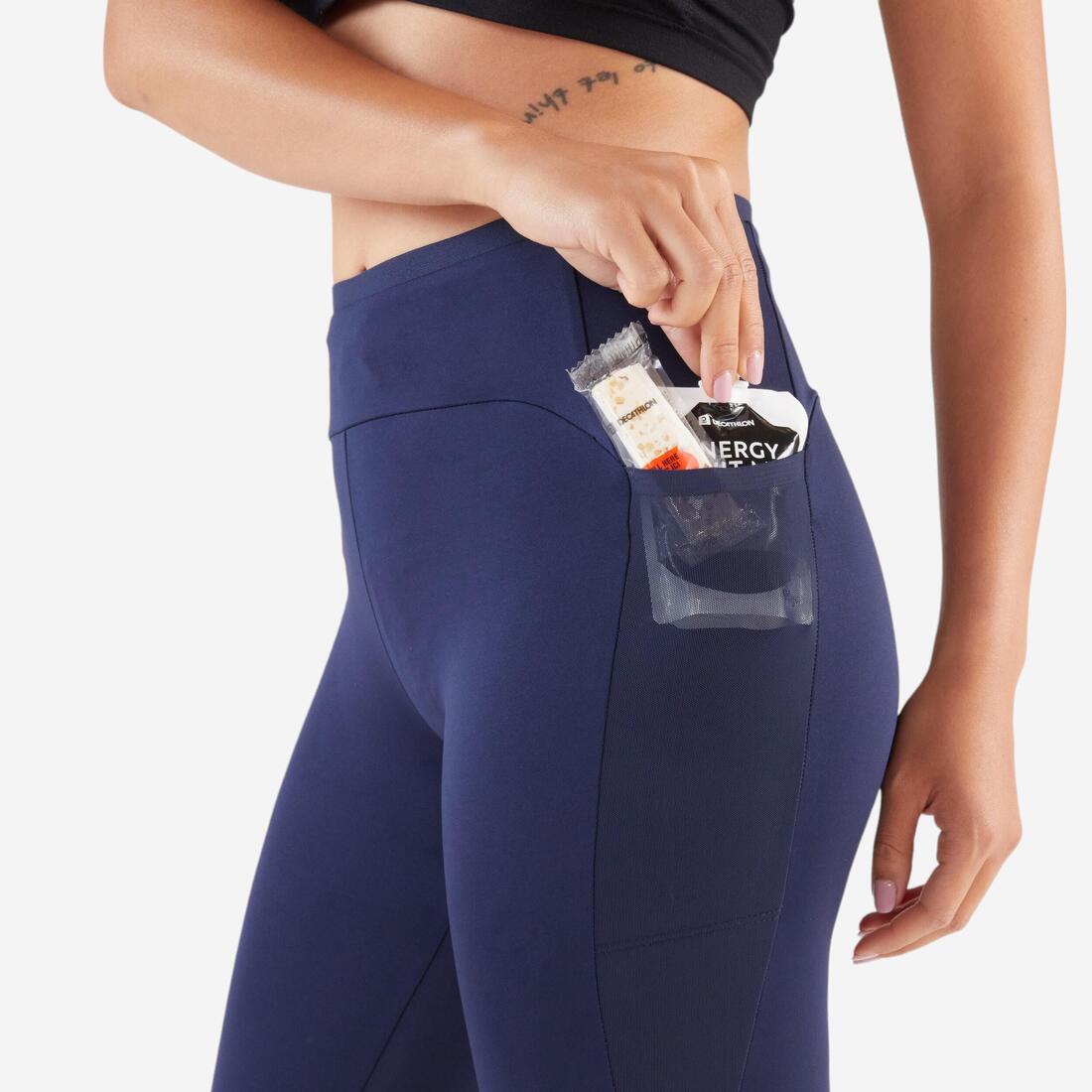 Legging court de running respirant Femme - KIPRUN Run 500 Confort