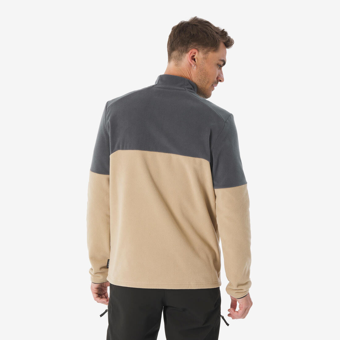 Polaire de randonnée montagne homme, MH500 demi zip