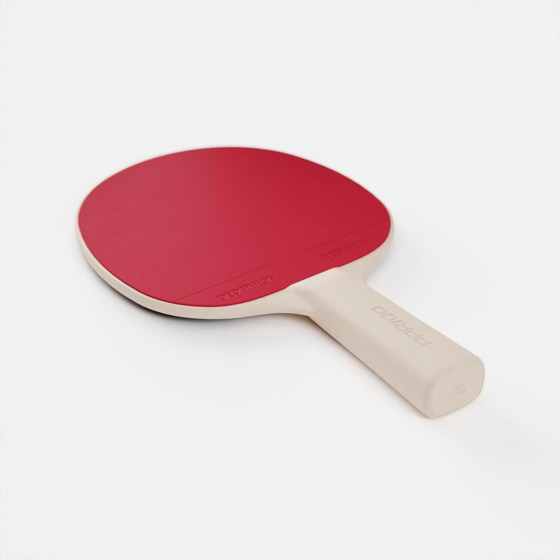 Set de 2 raquettes résistantes + 3 balles de ping pong - set PPR100