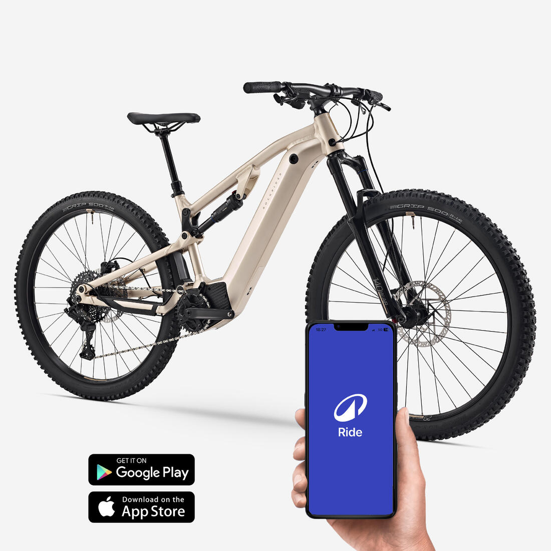 Vélo VTT électrique Randonnée E-EXPL 520 S Sable - 29" - 500 Wh