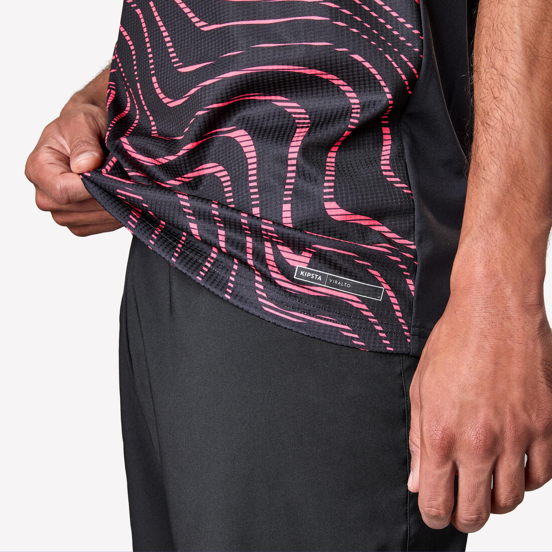 MAILLOT DE FOOTBALL ADULTE MANCHES COURTES VIRALTO TOPO ROSE FLUO &