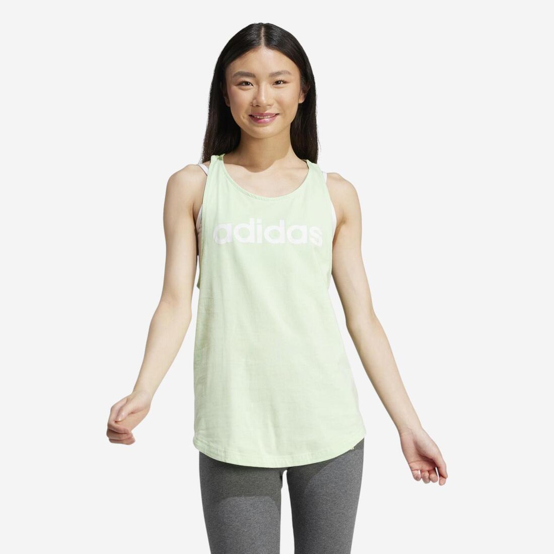 DEBARDEUR DE FITNESS SOFT TRAINING ADIDAS FEMME VERT – vert clair