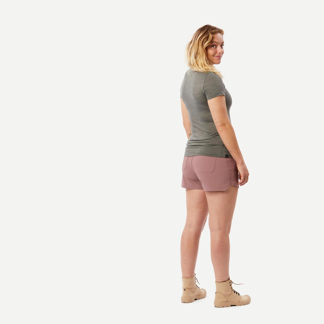 Short court de trekking Femme - TRAVEL 900 bleu