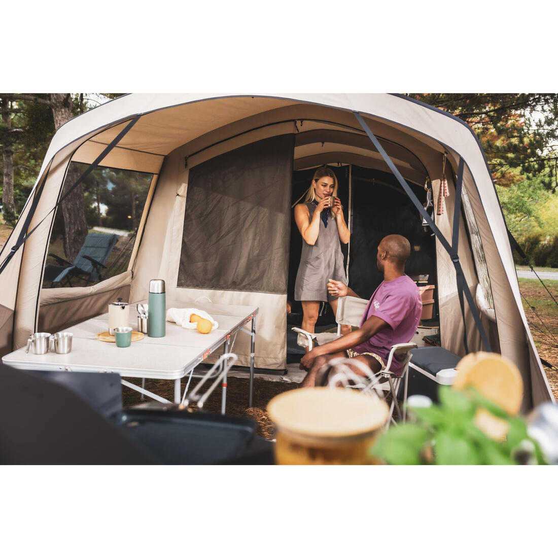 Grande table de camping pliante, 6 à 8 personnes