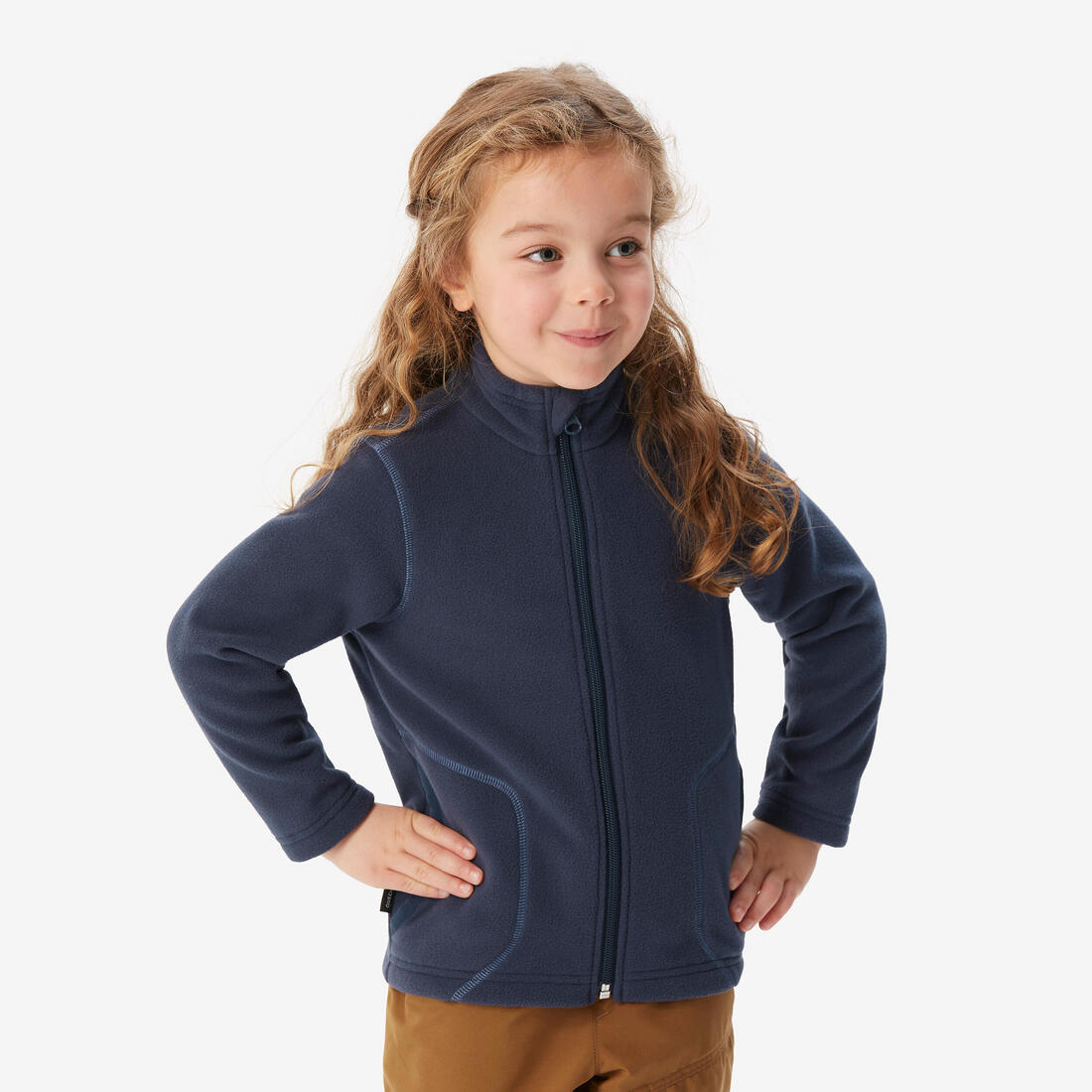 Veste polaire de randonnée enfant 2-6 ans, MH100 zip