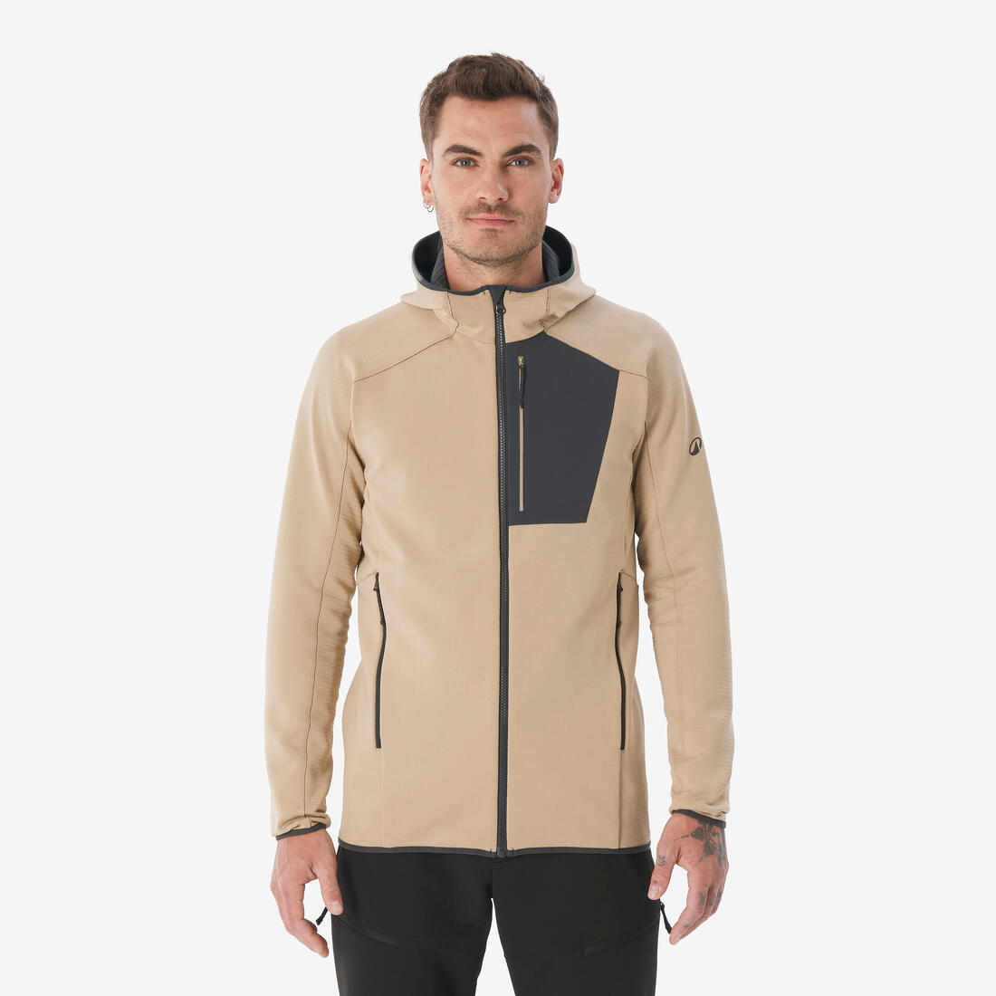 Polaire de randonnée montagne homme, MH500 full zip