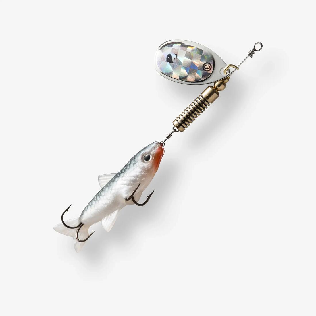 CUILLER TOURNANTE VAIRONNÉE PÊCHE DES CARNASSIERS WETA FISH #3 NATUREL