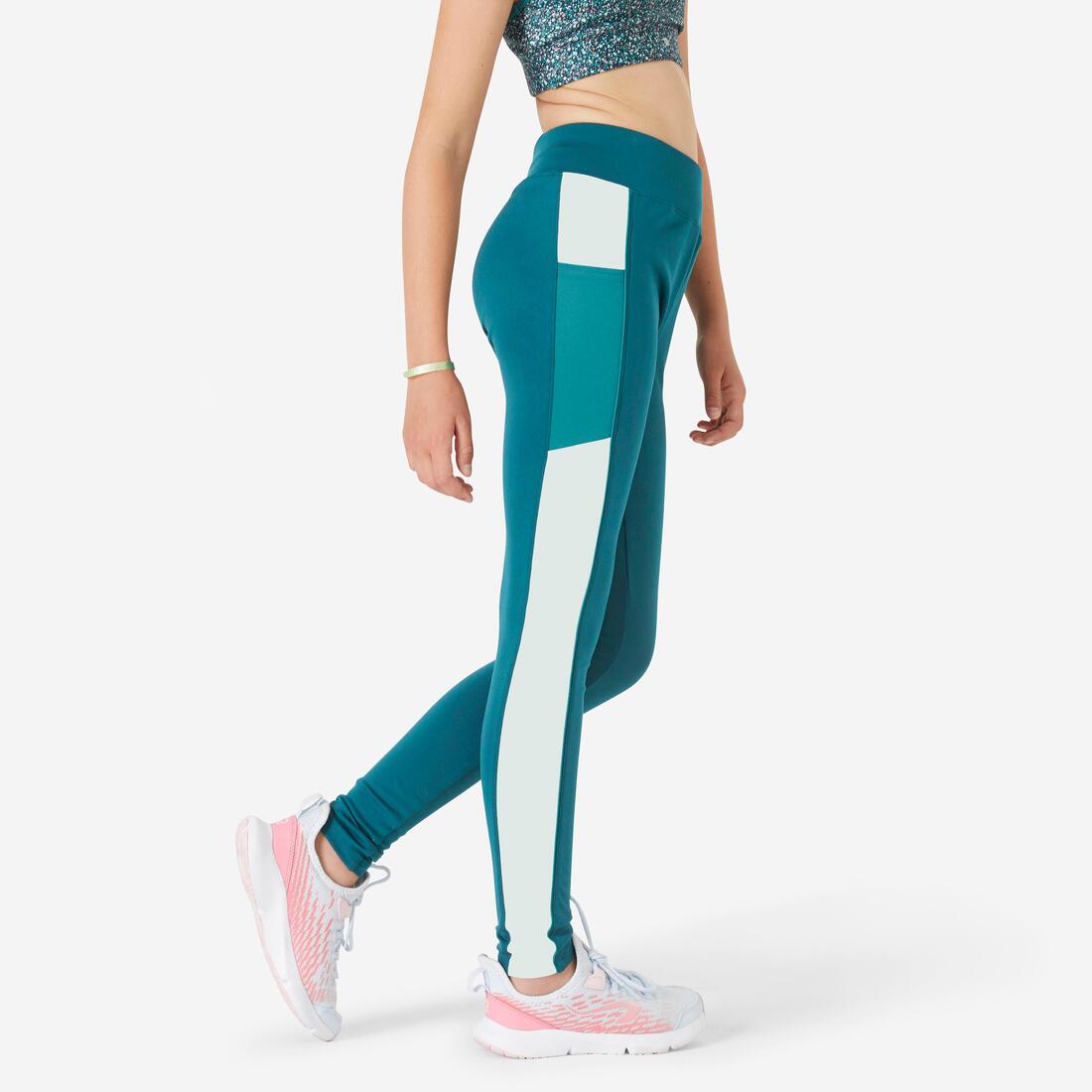 Legging taille haute avec poche - S500 – bleu canard