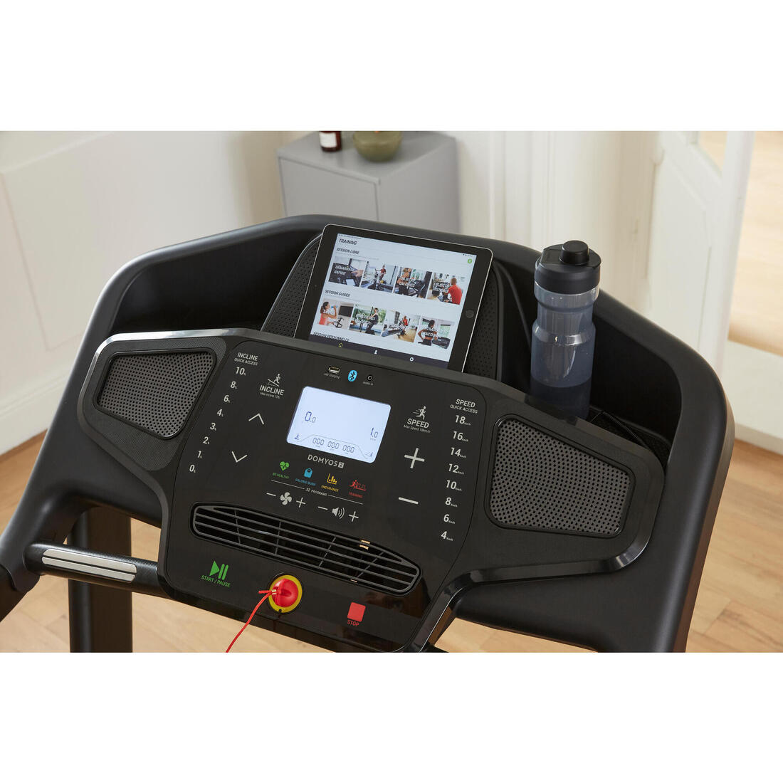 Tapis de course t900d connecté et performant, 18 km/h, 50x143cm