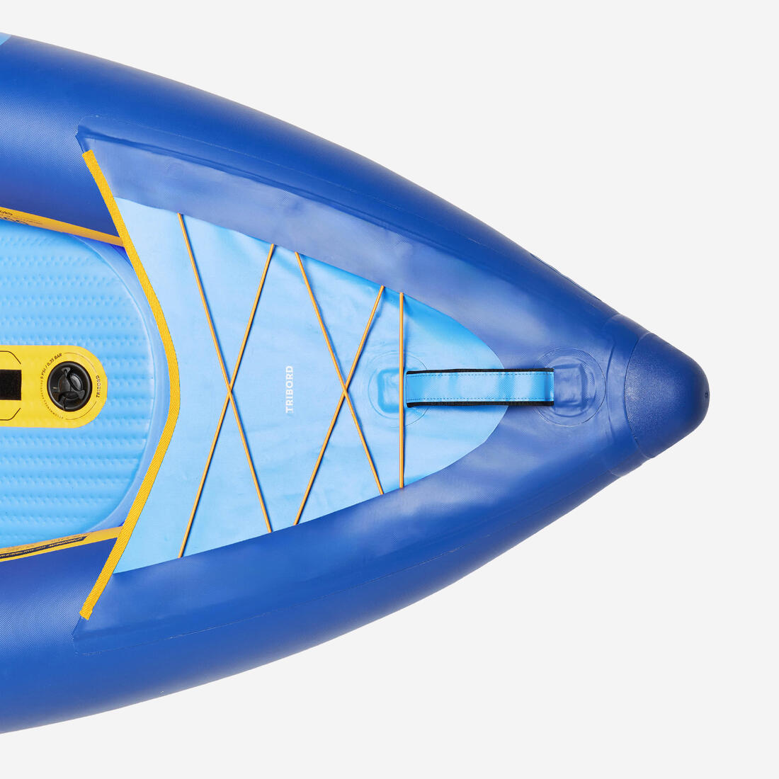 Canoë kayak gonflable de randonnée 1-2 places, Tribord 100 Confort