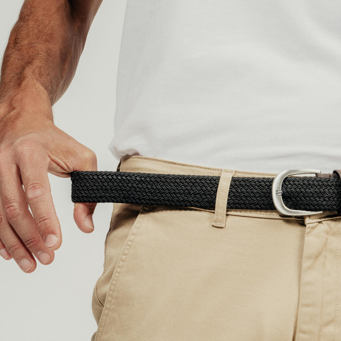 Ceinture golf tressée élastique & extensible