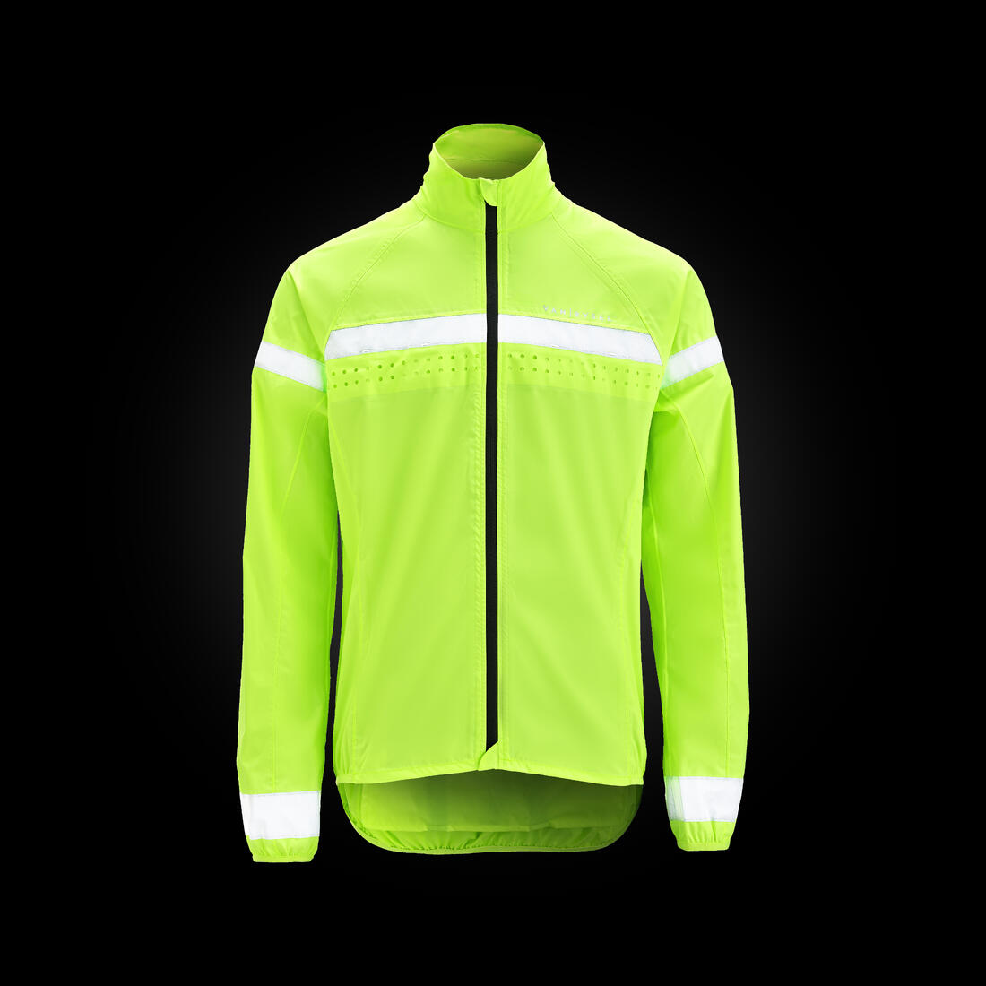 Veste vélo route manches longues coupe-pluie homme - visible EN17353
