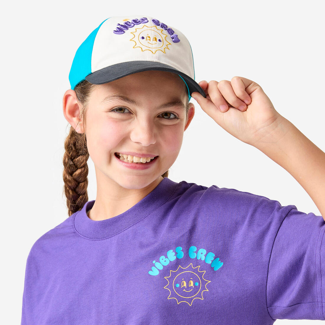 Casquette enfant respirante réglable mixte