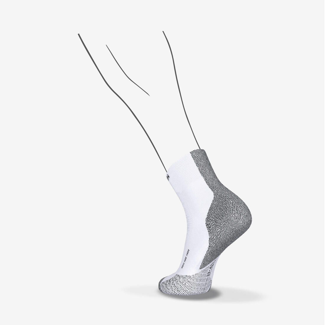 Chaussettes de running KIPRUN run900 fines mid jaunes