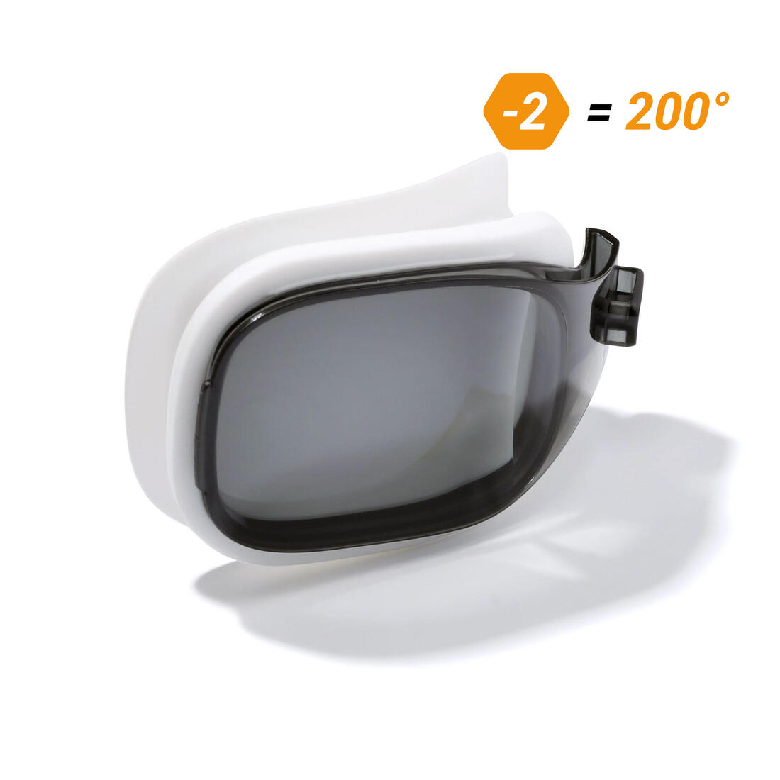 Verre sans correction pour Lunettes de Natation 0 SELFIT TAILLE S Fumé