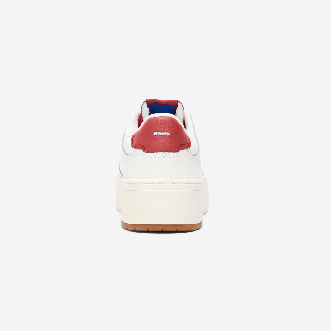 Baskets en cuir femme CJ80 platform blanc et bordeaux