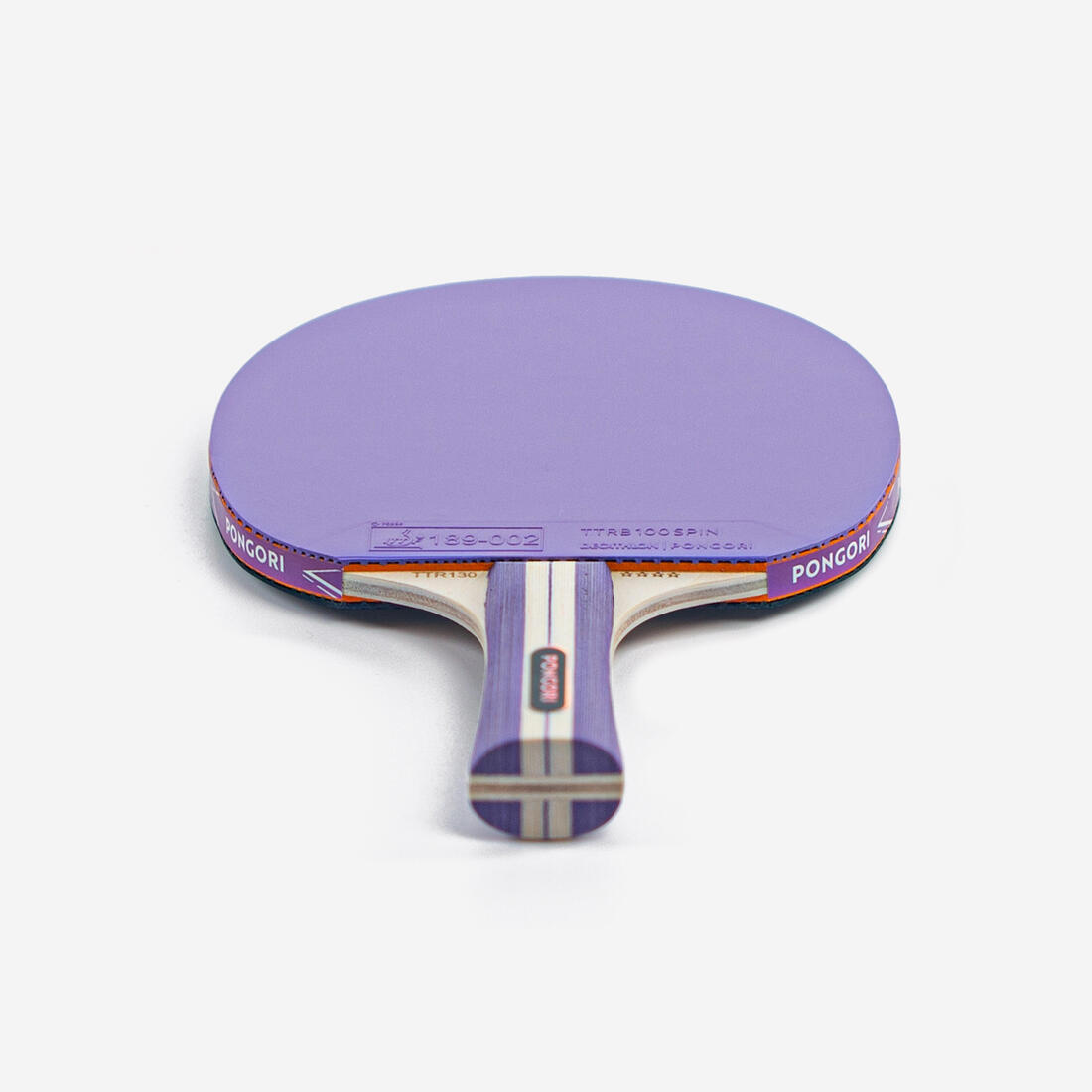 SET 2 RAQUETTES TTR 130 SPIN 4* ITTF ÉCOLE/CLUB VIOLET/BLEU + BALLES