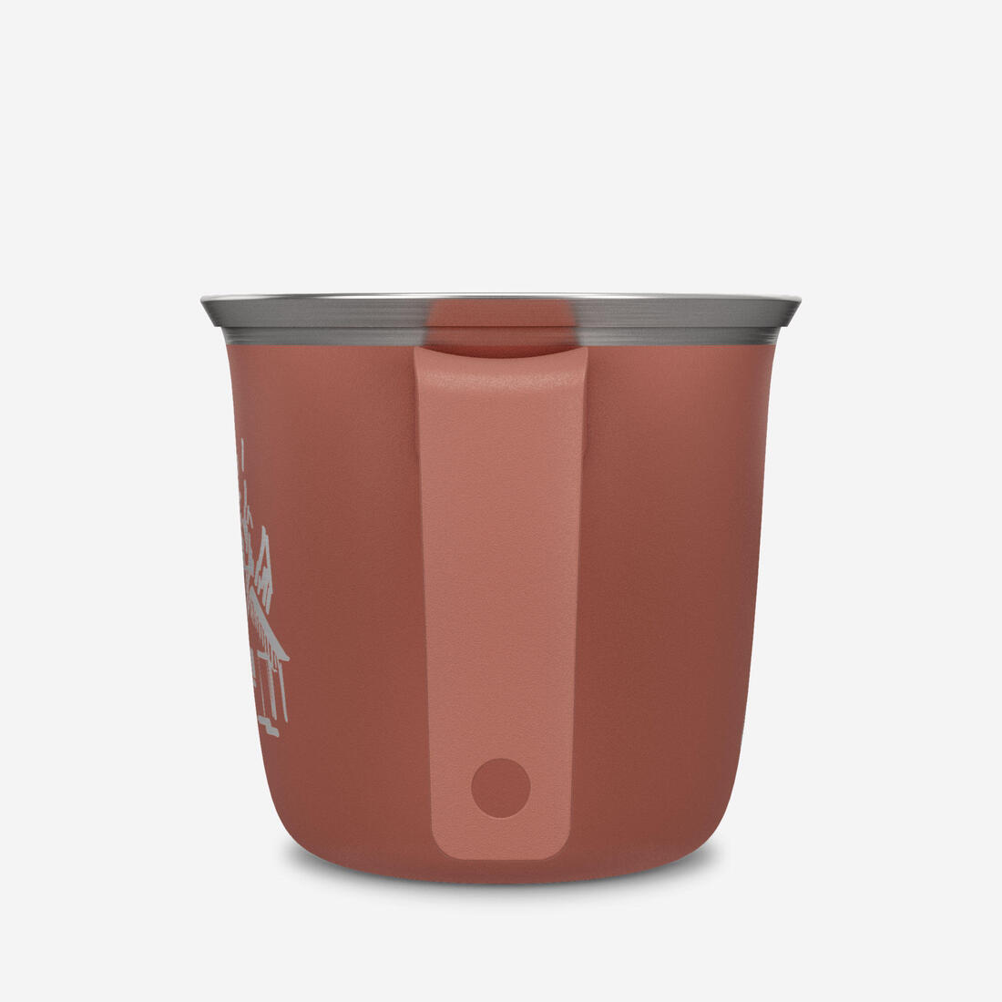 Tasse 500 acier inoxydable 0,3L, pour le camping et la randonnée - Verte.