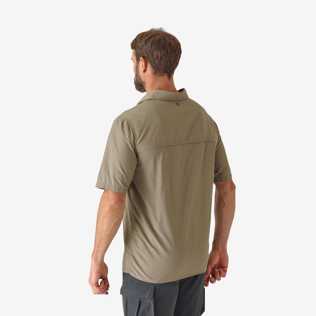 Chemise legere manches courtes 100 verte