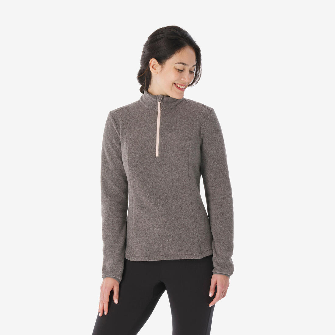 Polaire de randonnée montagne femme, MH100 grise