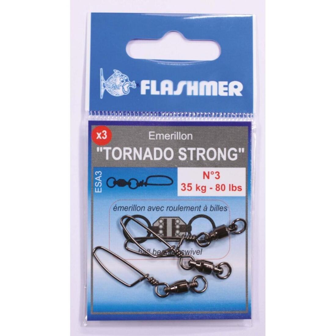 EMERILLON TORNADO STRONG A AGRAFE TAILLE 2 - X3 FLASHMER